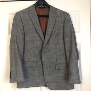 Jos. A. Banks Charcoal Sport Coat, 42R , Slim Fit